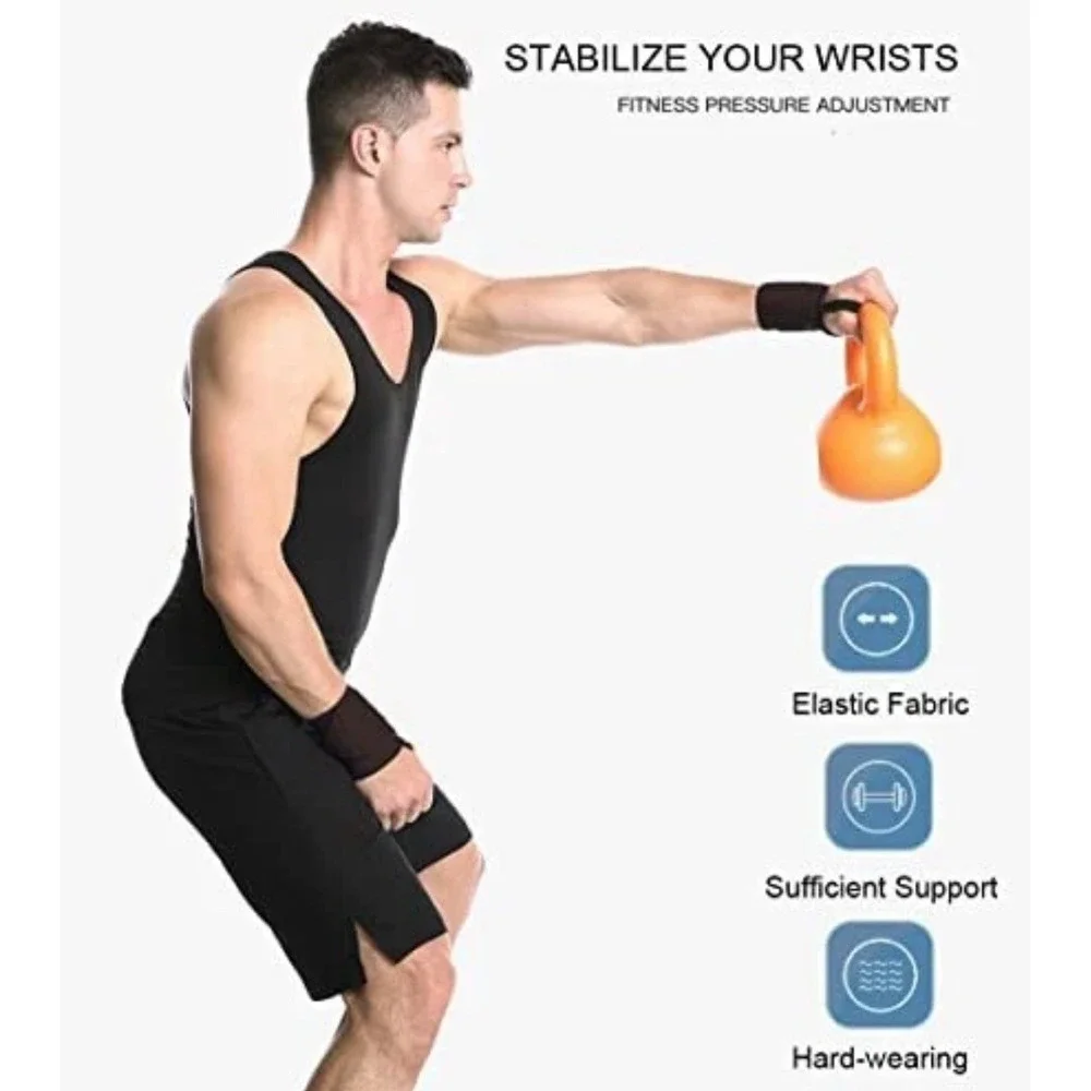Brand New Weightlifting Wrist Wraps with Thumb Loops Wrist Support for Men Women